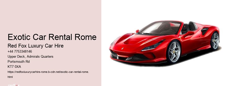 Exotic Car Rental Rome